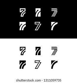 seven logo designs