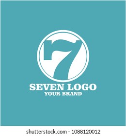 Seven Logo Vector Template Design Illustration