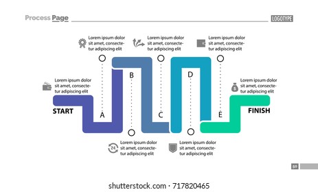 Seven Parts Workflow Slide Template