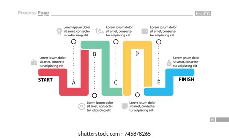 Seven Parts Workflow Slide Template