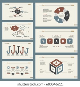 Seven Planning Slide Templates Set
