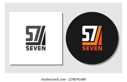 Siete con el logotipo S7 escrito, el diseño utiliza líneas de colores