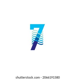 Seven Seas logo design vector