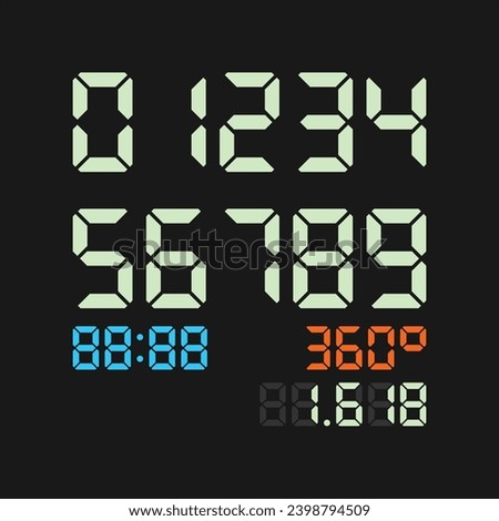 seven segment display digit number