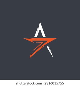 seven star icon vector concept design template web