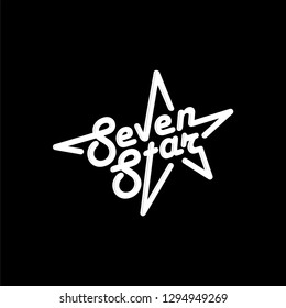 seven star logo design inspiration stock vector royalty free 1294949269 seven star logo design inspiration