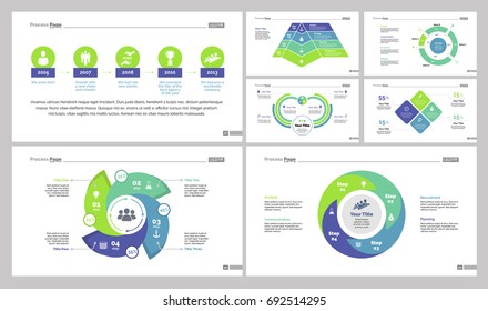 Seven Statistics Slide Templates Set