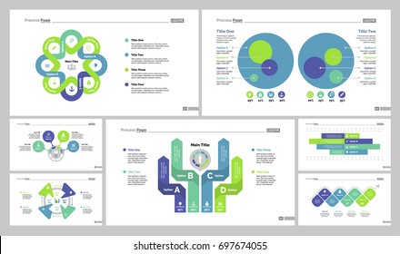 Seven Statistics Slide Templates Set