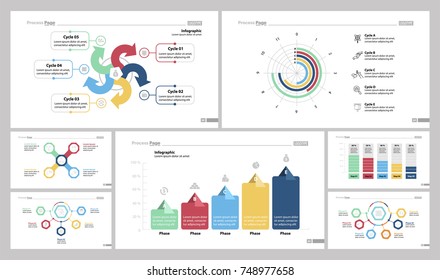 Seven Statistics Slide Templates Set