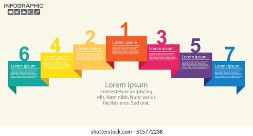 Seven Steps Diagram Template