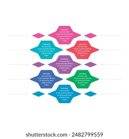 seven steps information template. geometric infographic template. Infographic template for technology, industry, education, business and science. annual report, book, magazine information template