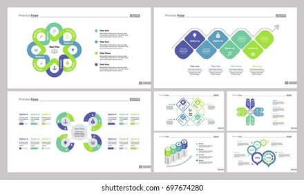 Seven Teamwork Slide Templates Set Stock Vector (Royalty Free ...