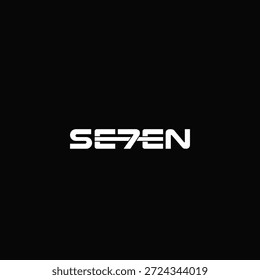 SETE VETOR DE IDEIA DE DESIGN DE LOGOTIPO WORDMARK 2