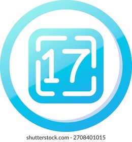 Siebzehn Linien, Vektorsymbol, Design