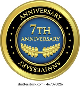 Seventh Anniversary Gold Medal