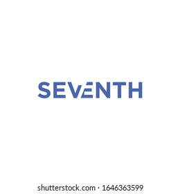 Seventh logo Design with seven negative spaces. 