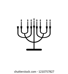 seventh night of Chanukah icon. Element of hanukkah icon for mobile concept and web apps. Detailed seventh night of Chanukah icon can be used for web and mobile