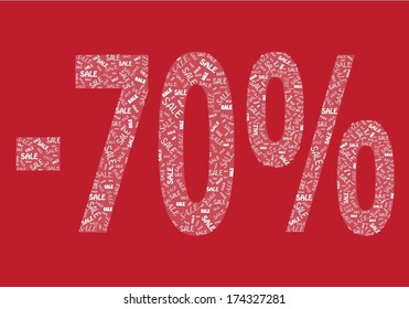 Seventy percent discount banner
