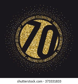 Ten Years Anniversary Celebration Logotype 10th Stock Vector (Royalty ...