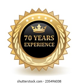 Seventy Years Experience Badge