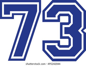 Seventy-three college number 73