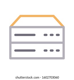sever vector color line icon 