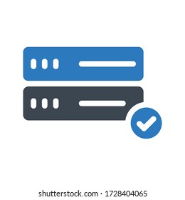 sever vector  glyph color icon 