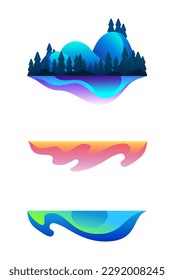 Several abstract shapes for your illustrations