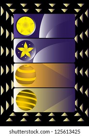 Several backgrounds for cards or banners