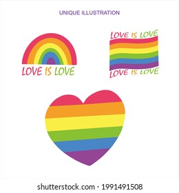 several collections of cute and unique stickers that describe happiness day or love days