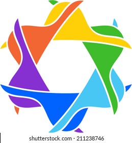 Several concepts for company names. Vector illustration.