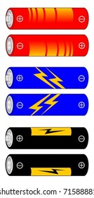 Several designs of electric battery