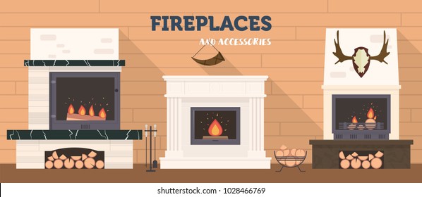 Fireplace Accessories Images Stock Photos Vectors Shutterstock