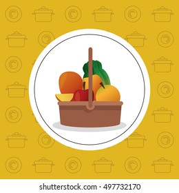 several fruit icon emblem image 