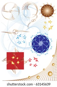 Several holiday decorations for the blanks