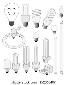 The several light bulbs 