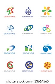 Several logos you can use as a company logo. Vector illustration.