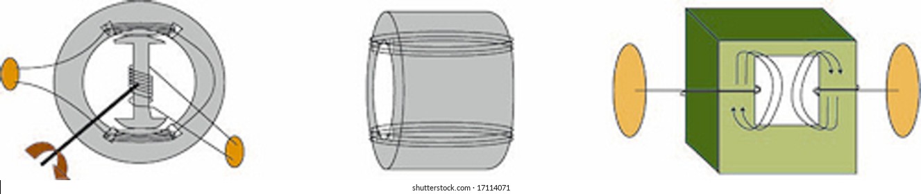 Several models of coils and electricity transformers