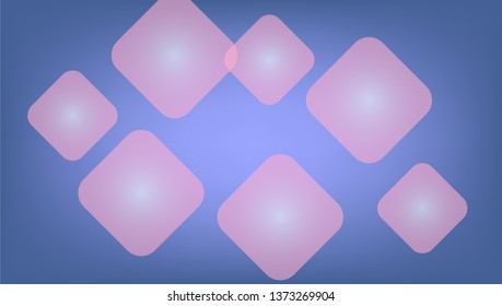 several pink gradient squares on blue background illustration