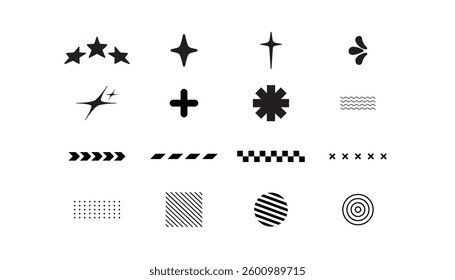 several sets of silhouette ornaments