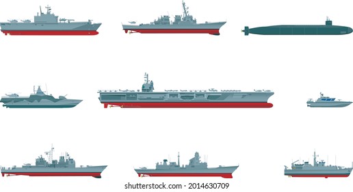 Several ships of NATO countries
