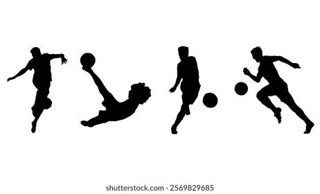 several silhouettes of processional football players