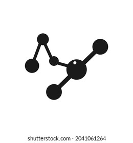 several small big circles linked to the line
