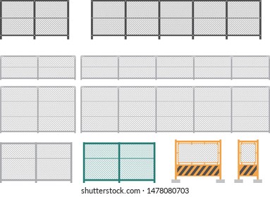 Several types of wire mesh fences that can be used in illustrations 1