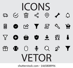 Several Vetor icons to create various projects with option to change colors