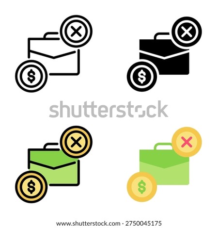 Severance employee icon collection of various styles for design branding, print and digital media