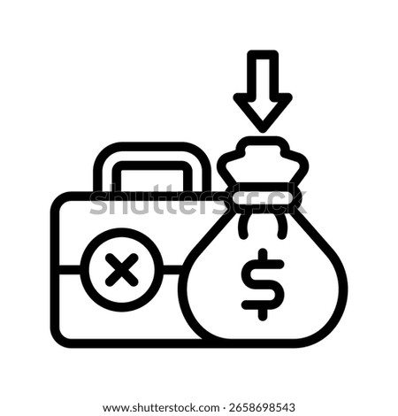Severance icon line vector illustration