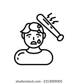 Icono de sangrado severo en vector. Ilustración