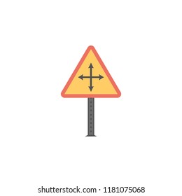 Severe weather colored icon. Element of road signs and junctions icon for mobile concept and web apps. Colored Severe weather can be used for web and mobile on white bakgorund