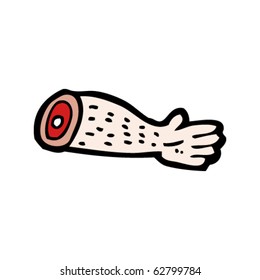 abgeschnittener Arm-Cartoon